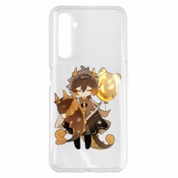 Чехол для Realme 6 Pro Zhongli with baloon - PrintSalon