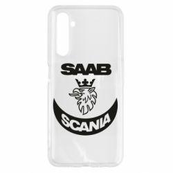 Чехол для Realme 6 Scania SAAB logo - PrintSalon