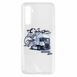 Чехол для Realme 6 Scania watercolor art - PrintSalon