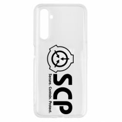 Чохол для Realme 6 SCP logo text - PrintSalon