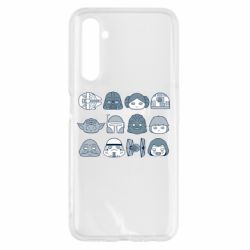 Чехол для Realme 6 Star wars icons - PrintSalon