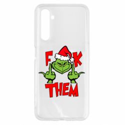 Чехол для Realme 6 The grinch f*ck them - PrintSalon