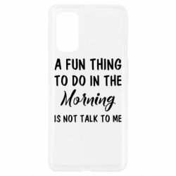 Чехол для Realme 7 Pro A fun thing to do in the morning is not talk to me - PrintSalon