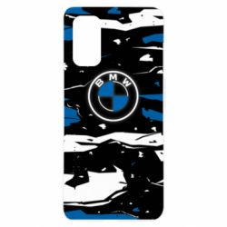 Чехол для Realme 7 Pro BMW logo and art background - PrintSalon