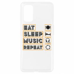 Чехол для Realme 7 Pro Eat sleep dj repeat. - PrintSalon