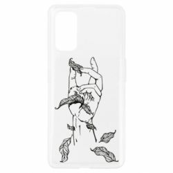 Чехол для Realme 7 Pro Hand with leafs - PrintSalon