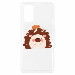 Чехол для Realme 7 Pro Hedgehog with mushrooms - PrintSalon