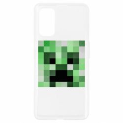 Чехол для Realme 7 Pro Minecraft minimalist Creeper - PrintSalon