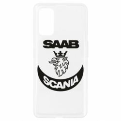 Чехол для Realme 7 Pro Scania SAAB logo - PrintSalon