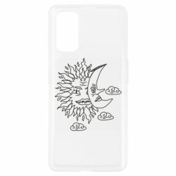 Чехол для Realme 7 Pro Sun and Moon faces - PrintSalon