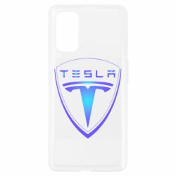 Чехол для Realme 7 Pro Tesla logo gradient - PrintSalon