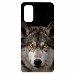 Чохол для Realme 7 Pro Wolf with yellow eyes - PrintSalon
