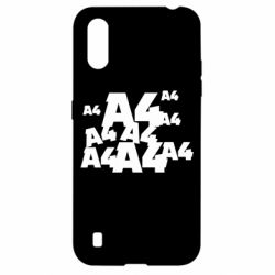 Чехол для Samsung A01/M01 A4 Pattern - PrintSalon