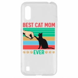 Чехол для Samsung A01/M01 Best cat mom ever