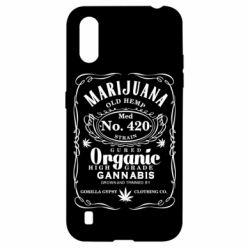 Чохол для Samsung A01 / M01 Cannabis label - PrintSalon