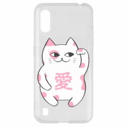 Чехол для Samsung A01/M01 Cat and hieroglyphs - PrintSalon