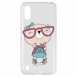 Чехол для Samsung A01/M01 Cute bear - PrintSalon