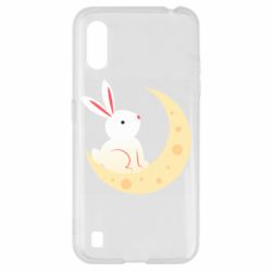 Чехол для Samsung A01/M01 Cute rabbit on the moon