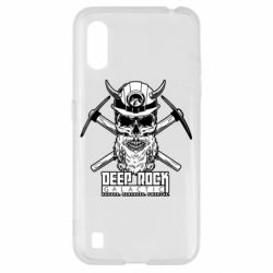 Чехол для Samsung A01/M01 Deep Rock Galactic skull - PrintSalon