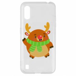 Чехол для Samsung A01/M01 Deer in a scarf - PrintSalon