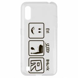 Чохол для Samsung A01 / M01 Eat Sleep Roblox - PrintSalon