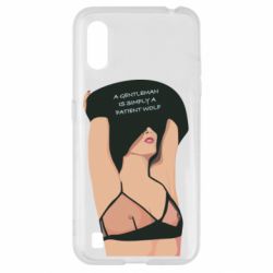 Чехол для Samsung A01/M01 Gentleman Is Simply A Patient Wolf - PrintSalon