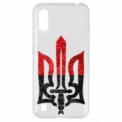 Чехол для Samsung A01/M01 Герб Украины красно-черный - PrintSalon