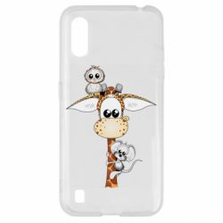 Чехол для Samsung A01/M01 Giraffe Owl and Mouse