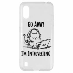 Чехол для Samsung A01/M01 Go away i'm introverting
