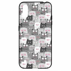 Чохол для Samsung A01 / M01 Gray cats pattern - PrintSalon