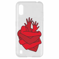 Чехол для Samsung A01/M01 Heart out of hands - PrintSalon