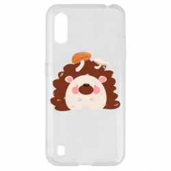 Чехол для Samsung A01/M01 Hedgehog with mushrooms - PrintSalon
