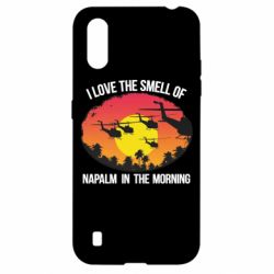 Чехол для Samsung A01/M01 I love the smell napalm, in the morning - PrintSalon