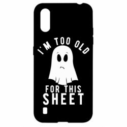 Чехол для Samsung A01/M01 I'm too old for this sheet