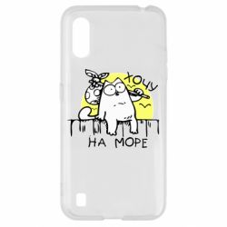 Чехол для Samsung A01/M01 Кот Саймона, хочу на море