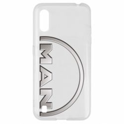 Чехол для Samsung A01/M01 Man metallic logo - PrintSalon