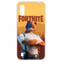 Чехол для Samsung A01/M01 Meowscles and logo