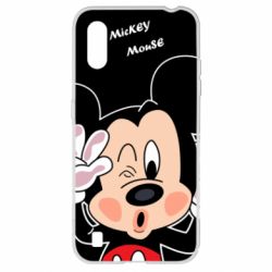 Чехол для Samsung A01/M01 Mickey Kiss - PrintSalon