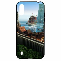 Чехол для Samsung A01/M01 Minecraft beautiful town - PrintSalon