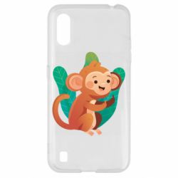 Чехол для Samsung A01/M01 Monkey. Fuck You - PrintSalon