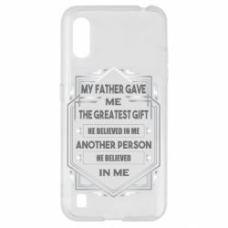 Чехол для Samsung A01/M01 My father gave the greatest