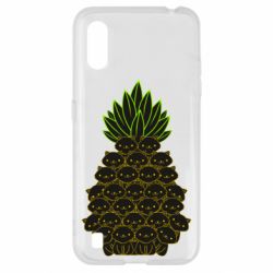 Чехол для Samsung A01/M01 Pineapple cat - PrintSalon