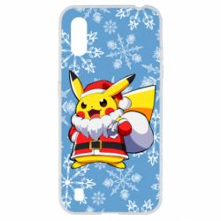 Чохол для Samsung A01 / M01 Santa Claus Pikachu - PrintSalon