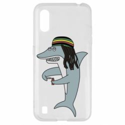 Чехол для Samsung A01/M01 Shark Rastaman - PrintSalon