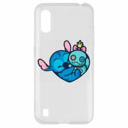 Чехол для Samsung A01/M01 Стич с куклой