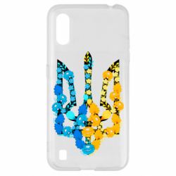 Чохол для Samsung A01 / M01 Тризуб квіти Україна - PrintSalon