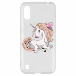 Чехол для Samsung A01/M01 Unicorn with bow tie
