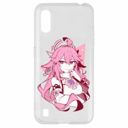 Чехол для Samsung A01/M01 Yae Miko portrait - PrintSalon
