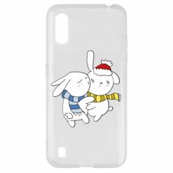 Чехол для Samsung A01/M01 Зайцы - PrintSalon