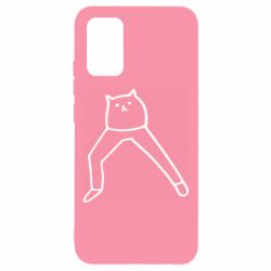 Чехол для Samsung A02s/M02s Cat in pants - PrintSalon
